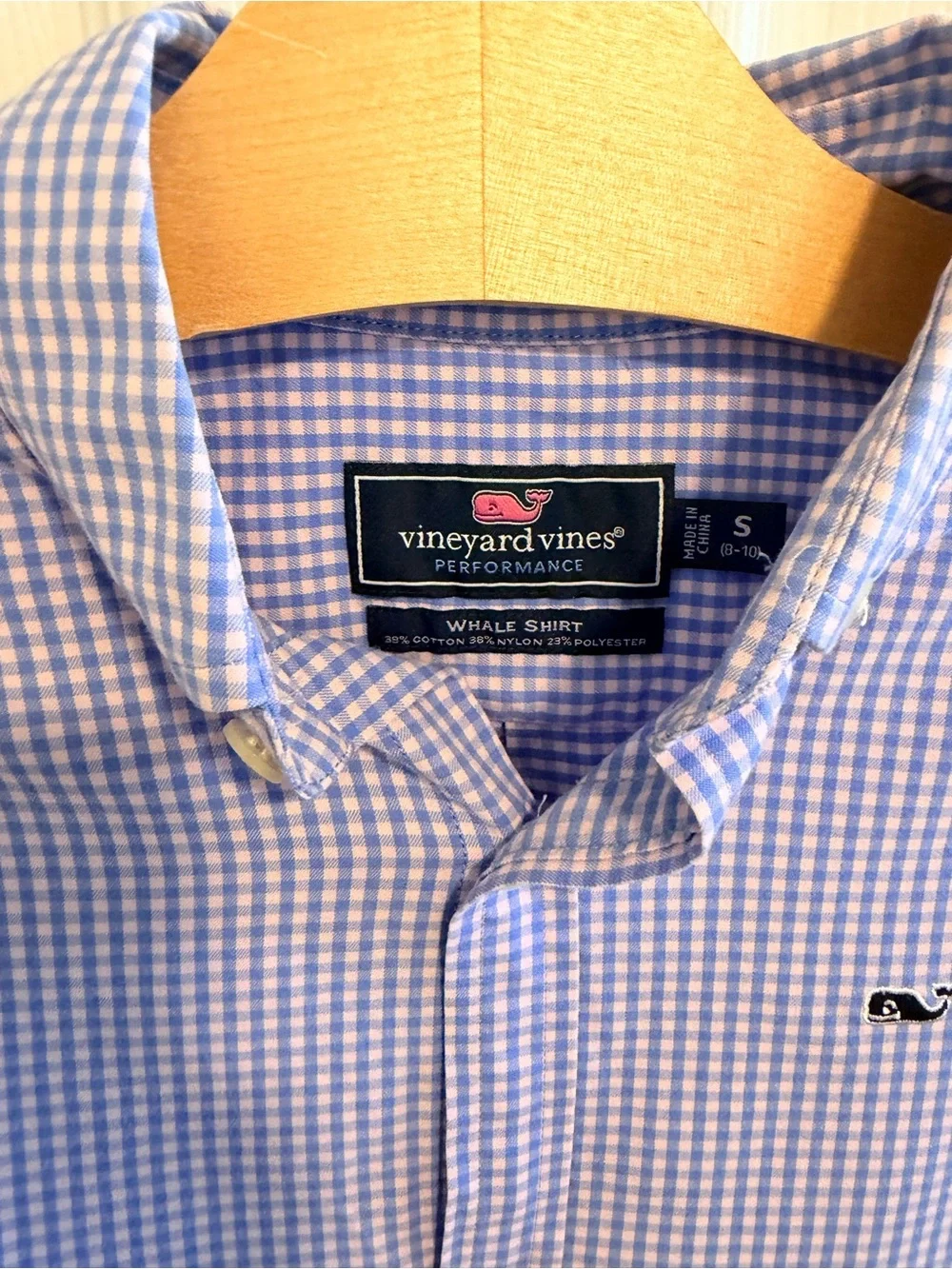 Vineyard Vines Blue and Pink Gingham Button-Down Shirt